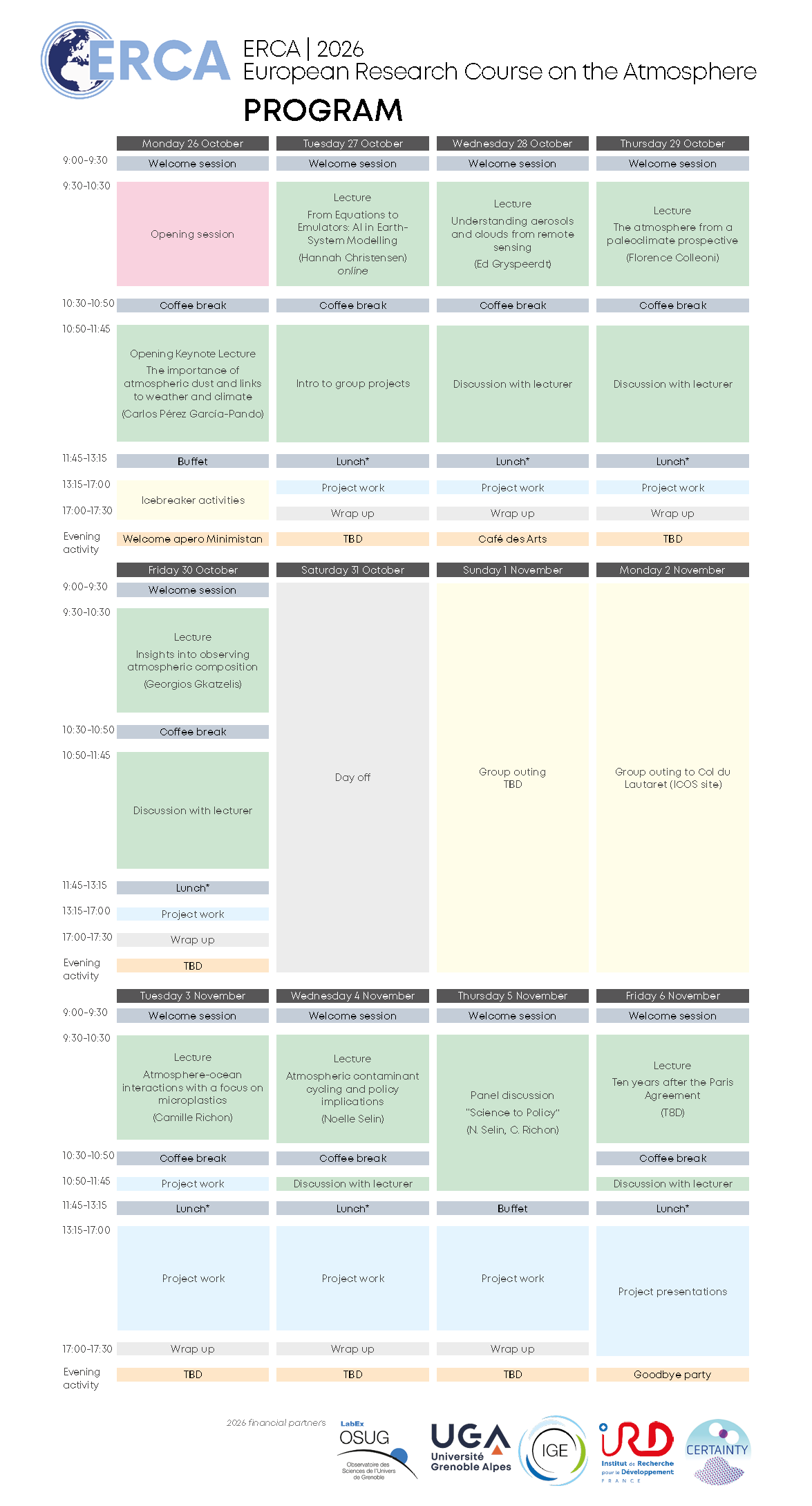 ERCA 2026 program