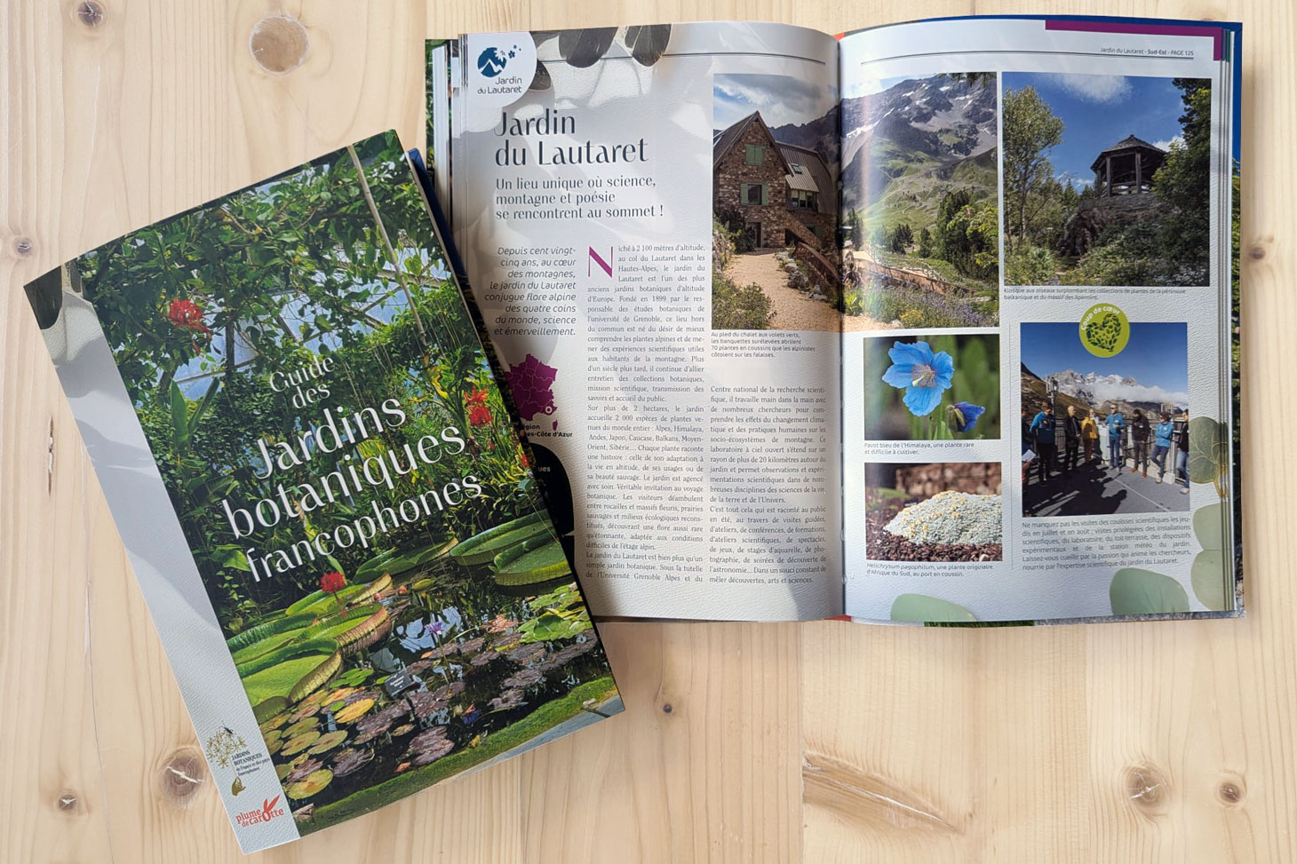 Guide des Jardins botaniques francophones, éditions Plume de carotte
